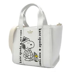 【新品】ケイトスペード KM629 250 (クリームマルチ) バッグ ショルダーバッグ kate spade NEW YORK × Peanuts KIP スヌーピー レザー スモール トート 2WAY 斜め掛け アウトレット レディース