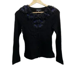 美品♡ エポカ EPOCA カーディガン ボレロ ブラック 長袖 ショート丈 L 美品♡ エポカ EPOCA カーディガン ボレロ ブラック 長袖 ショート丈 L