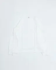 Yonetomi ヨネトミ NEW BASIC T-SHIRT 〈LONG SLEEVE〉 WHITE ニューベーシック Tシャツ 長袖 丸胴 7.5オンス