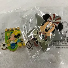 ディズニーミニーマウス　ピンバッジ　2個　星型　サッカー　R164