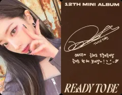【中古】コレクションカード(女性) TWICE/ダヒョン/裏面印刷サイン入り/12TH MINI ALBUM「READY TO BE」封入フォトカード
