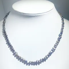 淡水パールネックレス染め黒淡水パールネックレスNO25-2509