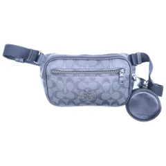 COACH (コーチ) エリアス シグネチャーキャンバス ベルトバッグ ウエストバッグ ブラック CZ400QBMI5