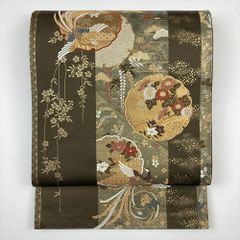袋帯 蝶 秋草 笹 藤 24M274f - メルカリ