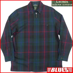 LAUREN RALPH LAUREN ローレンラルフローレン シャツ L ウール ブルゾン スウィングトップ メンズ 長袖 チェック 緑 長袖シャツ ボタンシャツサイズL一覧←SEULB屋着古← TY4193