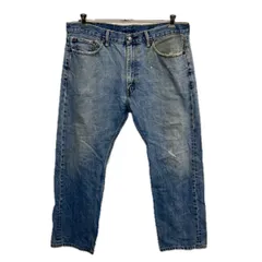 Levi's 505 デニムパンツ W38 ライトブルー リーバイス ジップアップ アメカジ ジーンズ デニム コットン ビッグサイズ 2512-429