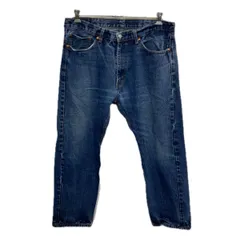 Levi's 505 デニムパンツ W38 ブルー リーバイス ジップアップ アメカジ ジーンズ デニム コットン ビッグサイズ 2512-440