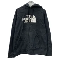 THE NORTH FACE プリントスウェット パーカー M ブラック ザノースフェイス プルオーバー ビッグプリント フーディー 秋物 a712-6440