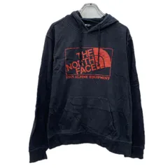 THE NORTH FACE プリントスウェット パーカー M ブラック ザノースフェイス プルオーバー ビッグプリント フーディー 秋物 a712-6448