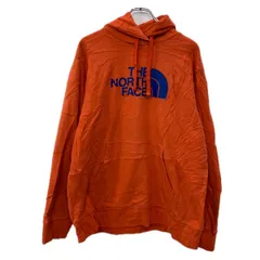 THE NORTH FACE プリントスウェット パーカー L オレンジ ザノースフェイス プルオーバー ビッグプリント フーディー 秋物 a712-6449