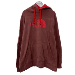 THE NORTH FACE プリントスウェット パーカー XL ワインレッド ザノースフェイス プルオーバー ビッグプリント フーディー 秋物 a712-6450