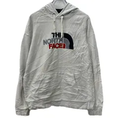 THE NORTH FACE ロゴスウェット パーカー M ホワイト ザノースフェイス プルオーバー フーディー 刺繍ワンポイント 秋物 a712-6452