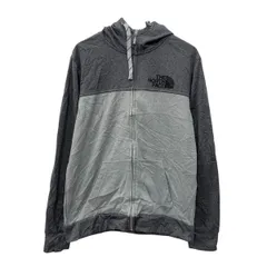 THE NORTH FACE ロゴスウェット パーカー M グレー ザノースフェイス ジップアップ ジップパーカー フーディー 秋物 a712-6453