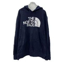 THE NORTH FACE プリントスウェット パーカー XL ネイビー ザノースフェイス プルオーバー ビッグプリント フーディー 秋物 a712-6456
