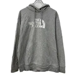 THE NORTH FACE プリントスウェット パーカー XL グレー ザノースフェイス プルオーバー ビッグプリント フーディー 秋物 a712-6458