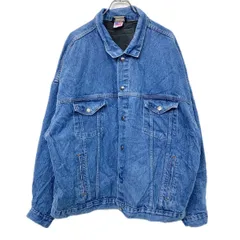 USA製 AUTHENTIC NRA デニムジャケット 3XL ブルー系 オーセンティックエヌアールエー Gジャン アメリカ製 ライナー付き 春秋物 a712-6470