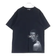 GOD SELECTION XXX (ゴッドセレクショントリプルエックス) フロントロゴプリント 半袖Tシャツ ブラック