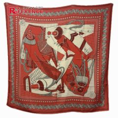 HERMES プレード ブリッド ドゥ ガラ カシミア混ブランケット 赤