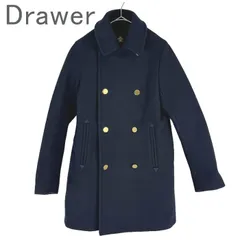 Drawer ドゥロワー ウールコート ネイビー 金ボタン ダブルのサムネイル