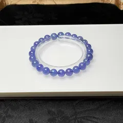 天然石★【50Aタンザナイト】★ブレスレット  7.4-7.8mm ZZ1851