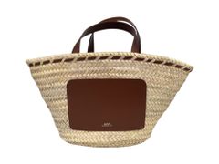 アーペーセー 2WAY かごバッグ トートバッグ ストロー/カーフレザー
