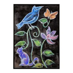 【A3サイズ（約30×42cm）】【lm-poster-4730】【フレーム付き】ネオン 光 光彩 ライト ネオン管 カラフル サイバー 電飾 カフェ バー ポスター イラスト