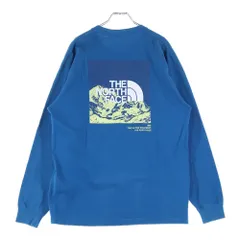 THE NORTH FACE (ザノースフェイス) L/S Sleeve Graphic Tee スクエアロゴ ロングスリーブカットソー 長袖Tシャツ グリーン NT32231