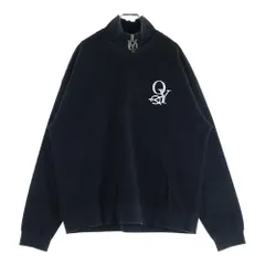 OY (オーワイ) REVERSE ZIPPER POLA MTM ハーフジップ ハイネック スウェットトレーナー ブラック