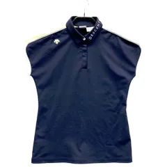 サイズ：M DESCENTE GOLF デサントゴルフ  半袖ポロシャツ  ネイビー系 [240101543256] ゴルフウェア レディース ストスト