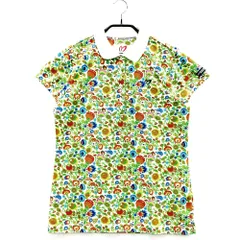 サイズ：1 MASTER BUNNY EDITION マスターバニーエディション  半袖ポロシャツ 花柄 ホワイト系 [240101548693] ゴルフウェア レディース ストスト