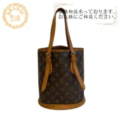 LOUIS VUITTON ルイヴィトン M42238  バケットPM  トートバッグ ブラウン レディース