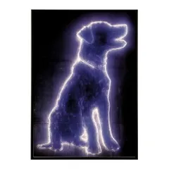 【B4サイズ（約25x36cm）】【lm-poster-4827】【フレーム付き】ネオン 光 光彩 ライト ネオン管 カラフル サイバー 電飾 カフェ バー ポスター イラスト