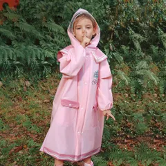 ☆ ピンク ☆ M ☆ レインコート キッズ ランドセル対応 収納付き レインコート キッズ ランドセル対応 収納付き ポンチョ かっぱ レインウェア レインポンチョ 雨具 雨がっぱ 雨合羽 ランドセル 子ども用 子供用 女の子 男の子 かわいい