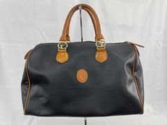 TRUSSARDI ハンドバッグ ブラック ブラウン F7-60 - メルカリ