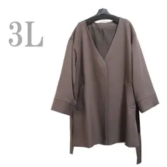 ●新品/コーディガン/3L/無地/キレイ系/ブラウン系/レディース/大きいサイズ●あ1123