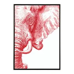 【B3サイズ（約36x51cm）】【lm-poster-5023】【フレーム付き】アートポスター 動物 カラフル ペイントアート 光沢 水彩画風 モダン 壁掛け アニマルアート 鹿 狐 狼 猫 虎 兎 シリーズ 絵画風 イラスト