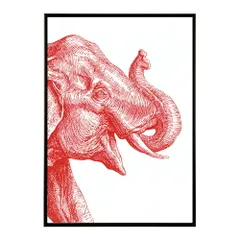 【A3サイズ（約30×42cm）】【lm-poster-5024】【フレーム付き】アートポスター 動物 カラフル ペイントアート 光沢 水彩画風 モダン 壁掛け アニマルアート 鹿 狐 狼 猫 虎 兎 シリーズ 絵画風 イラスト