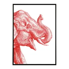 【B3サイズ（約36x51cm）】【lm-poster-5024】【フレーム付き】アートポスター 動物 カラフル ペイントアート 光沢 水彩画風 モダン 壁掛け アニマルアート 鹿 狐 狼 猫 虎 兎 シリーズ 絵画風 イラスト