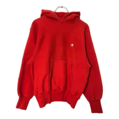 90年代 USA製 Champion チャンピオン REVERSE WEAVE リバースウィーブ スウェットパーカー レッド(メンズ M)中古 古着 V9060