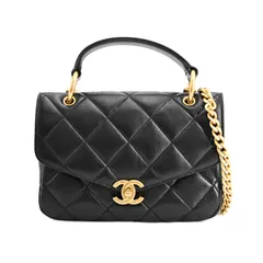 CHANEL シャネル ハンドバッグ トップハンドルフラップバッグ