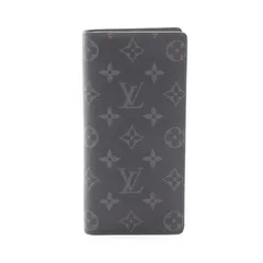 ルイ・ヴィトン LOUIS VUITTON 二つ折り長財布 ポルトフォイユ ブラザ M61697 PVCコーティングキャンバス レザー ポルトフォイユ・ブラザ メンズ 未使用