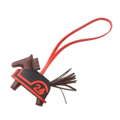 エルメス HERMES チャーム ロデオPM ロベオクール テール ルージュラデュー テール/ブラック/ルージュラデュー その他 ロデオ ロベオ・クールPM 24 テール/ブラック/ルージュラデュー