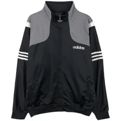 古着 90年代 アディダス adidas バックロゴ トレフォイルロゴ ジャージ トラックジャケット メンズL相当/eaa598703