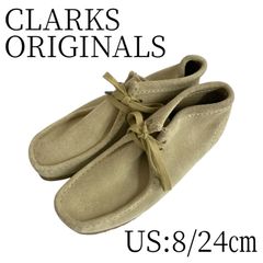 Clarks クラークス ワラビー モンク 26cm スエード ベージュ - メルカリ