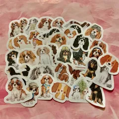 キャバリア犬のフレークシール②(89)のサムネイル