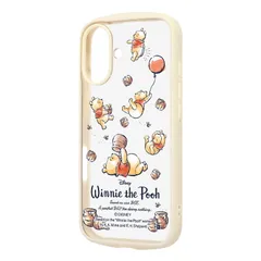 iPhone 16 / ディズニー / Puffull 衝撃吸収 バンパー ハイブリッドケース / プーさんとはちみつ4
