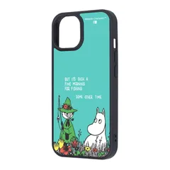 iPhone 15/14/13 / ムーミン / maru 衝撃吸収 バンパー ハイブリッドケース / ムーミン&スナフキン