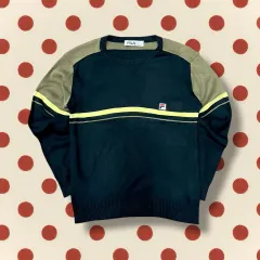 80s FILA フィラ ウール ニット Tシャツ (M)