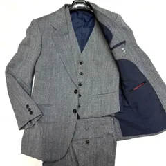 ドーメル DORMEUIL スリーピース スーツ セットアップ グレー A3 絹混