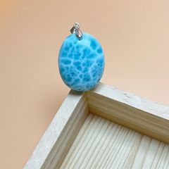 天然無処理 ラリマー 天珠 47.8mm - メルカリ